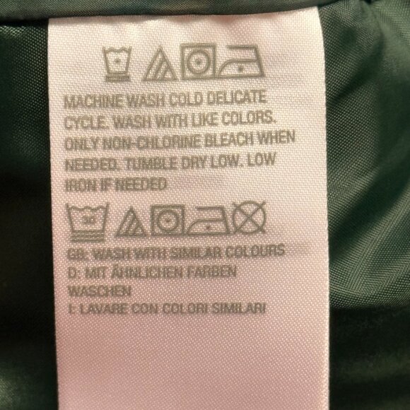 Dennis Basso Quilted Zip Front Poncho with Hood - Evergreen Size XS - Picture 10 of 11